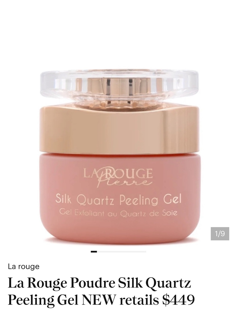 LA Rouge Pierre Silk Quartz Peeling Gel BRAND NEW/NEVER USED
